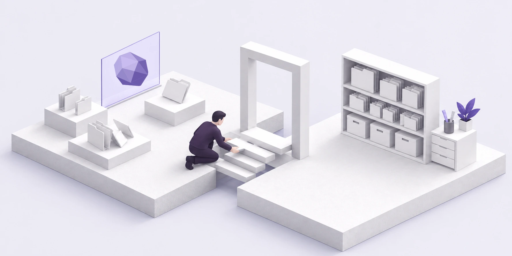 Moving from scattered screens to your own ordered file storage.