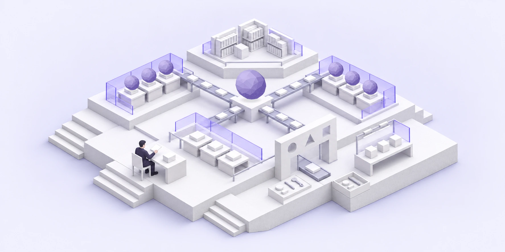 An AI corporation with roles, tool issuing, checks and handover of work.